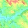 Mappa topografica Lamothe d'Allès, altitudine, rilievo