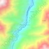 Mappa topografica Puerto Saldaña, altitudine, rilievo