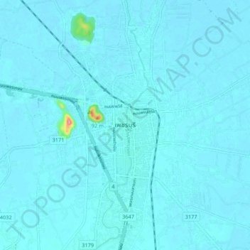 Mappa topografica Phetchaburi, altitudine, rilievo