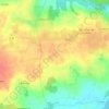 Mappa topografica Couabot, altitudine, rilievo