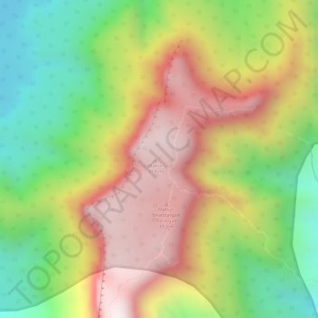 Mappa topografica Mahuli Fort, altitudine, rilievo