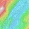 Mappa topografica Ceniga, altitudine, rilievo