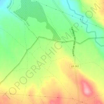 Mappa topografica Rastro la Cueva, altitudine, rilievo