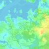 Mappa topografica Le Couëdic, altitudine, rilievo