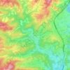 Mappa topografica el Mujal, altitudine, rilievo