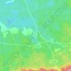 Mappa topografica La Brévière, altitudine, rilievo