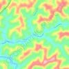 Mappa topografica Leburn, altitudine, rilievo