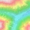 Mappa topografica Bichl, altitudine, rilievo