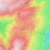 Mappa topografica Col du Jaun, altitudine, rilievo