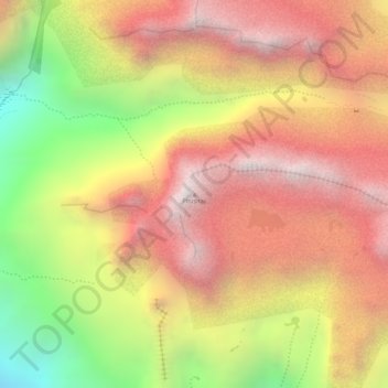 Mappa topografica Pitusiray, altitudine, rilievo