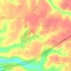 Mappa topografica Brownsboro, altitudine, rilievo