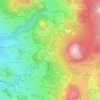 Mappa topografica Les Ardennes, altitudine, rilievo