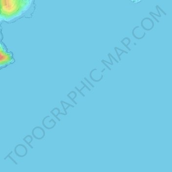 Mappa topografica Falmouth Bay, altitudine, rilievo