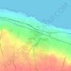 Mappa topografica Le Marine, altitudine, rilievo