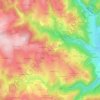 Mappa topografica Le Bros-Bas, altitudine, rilievo