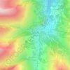 Mappa topografica Le Serroz, altitudine, rilievo
