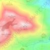 Mappa topografica Monte Cuccio, altitudine, rilievo