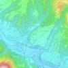 Mappa topografica Bardani, altitudine, rilievo