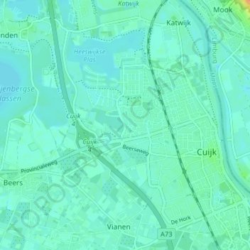 Mappa topografica Ewinkel, altitudine, rilievo