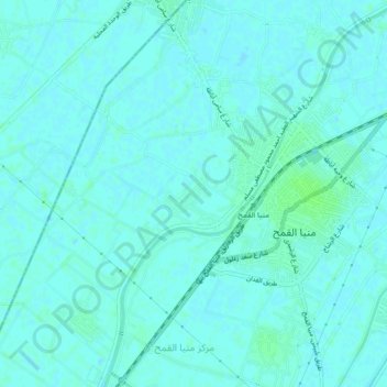 Mappa topografica Kafr Farag Girgis, altitudine, rilievo