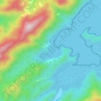 Mappa topografica Mamanguá, altitudine, rilievo