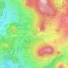 Mappa topografica Le Fournial, altitudine, rilievo