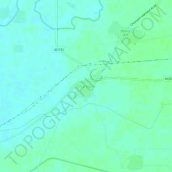 Mappa topografica Chamyari, altitudine, rilievo