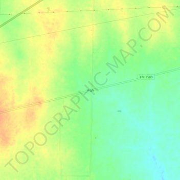 Mappa topografica High, altitudine, rilievo