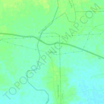 Mappa topografica Tumuki, altitudine, rilievo