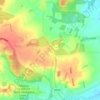 Mappa topografica Ireland, altitudine, rilievo