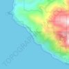 Mappa topografica Gorda, altitudine, rilievo