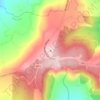 Mappa topografica Monte Lauro, altitudine, rilievo
