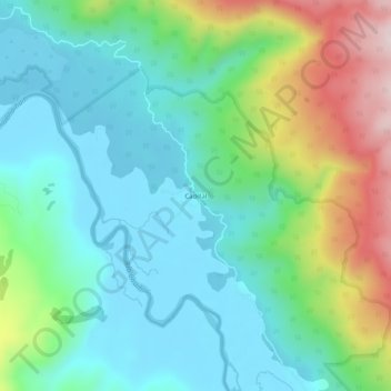 Mappa topografica Cadillal, altitudine, rilievo