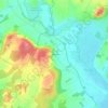 Mappa topografica Courchamp, altitudine, rilievo