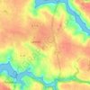 Mappa topografica Saint-Sébastien, altitudine, rilievo
