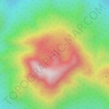 Mappa topografica Volcán San Martín, altitudine, rilievo