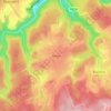 Mappa topografica Hives, altitudine, rilievo