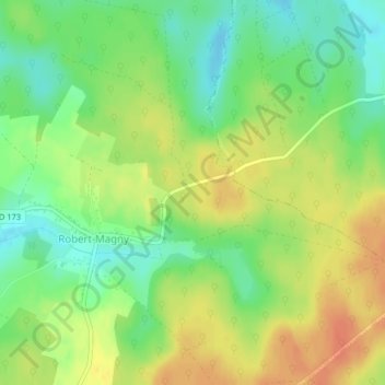 Mappa topografica La Gruyère, altitudine, rilievo