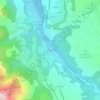 Mappa topografica La Guinguette, altitudine, rilievo