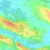 Mappa topografica Chez Champion, altitudine, rilievo