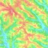 Mappa topografica Mathaly, altitudine, rilievo