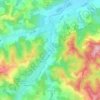 Mappa topografica Calderino, altitudine, rilievo