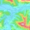 Mappa topografica Le Vieuzet, altitudine, rilievo