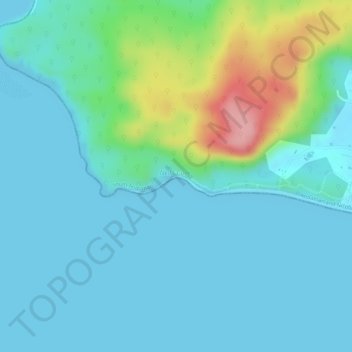 Mappa topografica Neil's Cove, altitudine, rilievo