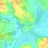 Mappa topografica Cassou, altitudine, rilievo