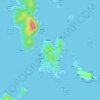 Mappa topografica 東灣山, altitudine, rilievo