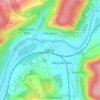 Mappa topografica Mézy, altitudine, rilievo