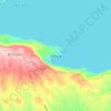 Mappa topografica Bayang, altitudine, rilievo