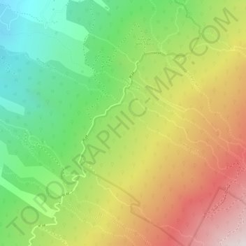 Mappa topografica La Foret, altitudine, rilievo