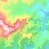 Mappa topografica Tindharia, altitudine, rilievo